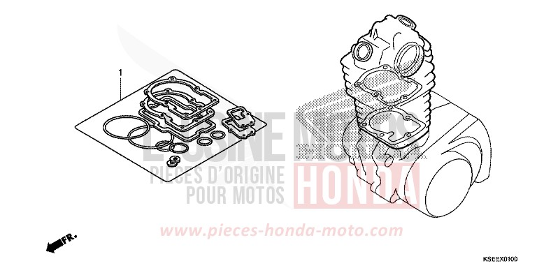 DICHTUNG SATZ A von CRF150R "Big Wheels" EXTREME RED (R292) von 2013